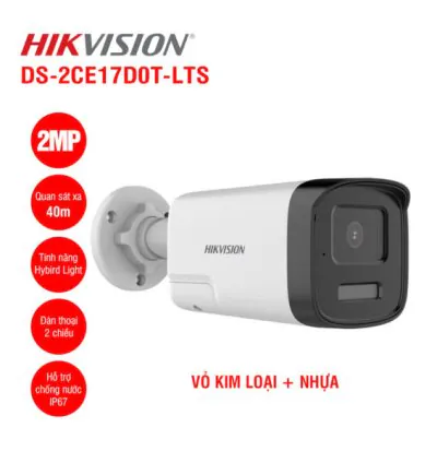 Camera HDTVI 2MP HIKVISION DS-2CE17D0T-LTS
