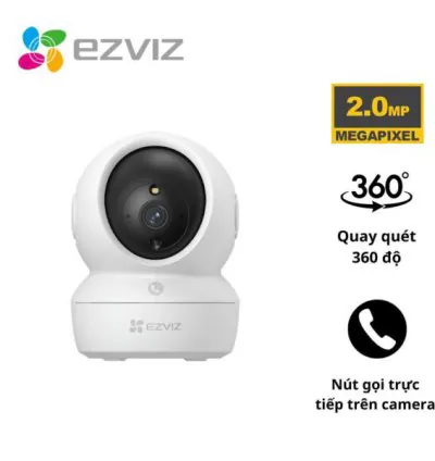 Camera Wifi Ezviz H6C Pro 2MP (Gọi điện qua app, quay quét, đêm full màu)