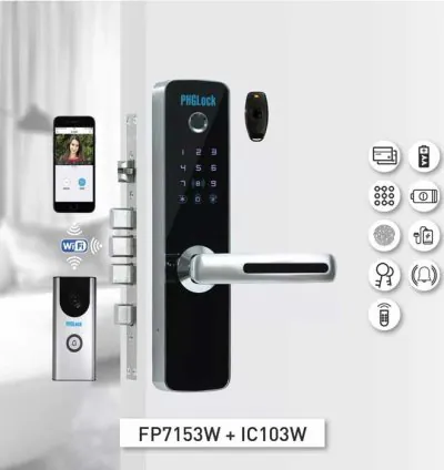 Khóa cửa vân tay cho căn hộ, nhà phố, chung cư PHGLOCK FP7153