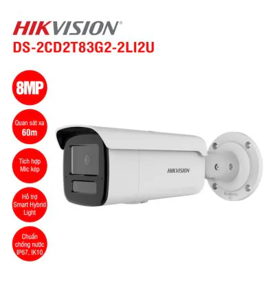 Camera IP 8MP Hikvision DS-2CD2T83G2-2LI2U