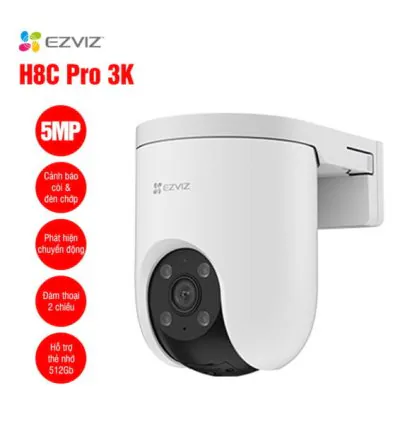Camera WiFi EZVIZ H8C Pro 3K 5MP [Quay quét thông minh]