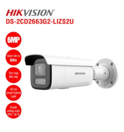 Camera IP 6MP Hikvision DS-2CD2663G2-LIZS2U