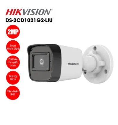 Camera IP 2MP thân trụ HIKVISION DS-2CD1021G2-LIU