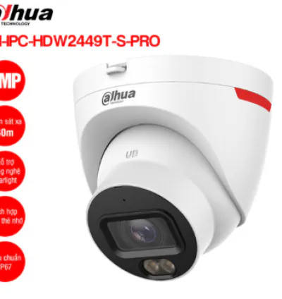 Camera IP 4MP WizColor DAHUA DH-IPC-HDW2449T-S-PRO
