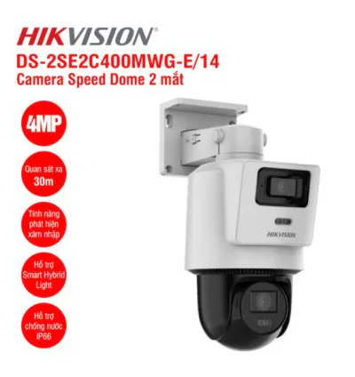 Camera IP Speed dome 4MP Hikvision DS-2SE2C400MWG-E/14