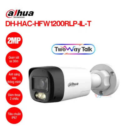 Camera HDCVI 2MP Dahua DH-HAC-HFW1200RLP-IL-T