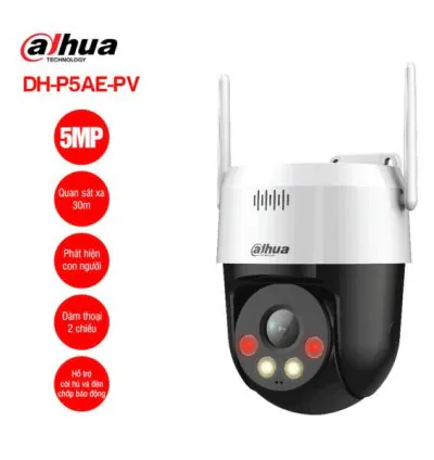 Camera Wifi quay quét 5MP DAHUA DH-P5AE-PV