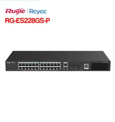 Layer 2 Smart Managed PoE Switch 28 Cổng RUIJIE RG-ES228GS-P
